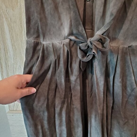 Soft Surroundings Washed Belted Camilla Jumpsuit - Picture 6 of 7